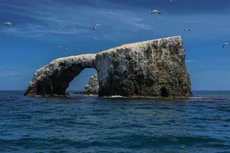 Arch Rock in Channel Islands National Park in California, United States