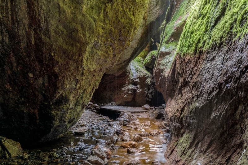 Exploring Bear Gulch Cave in Pinnacles National Park in California