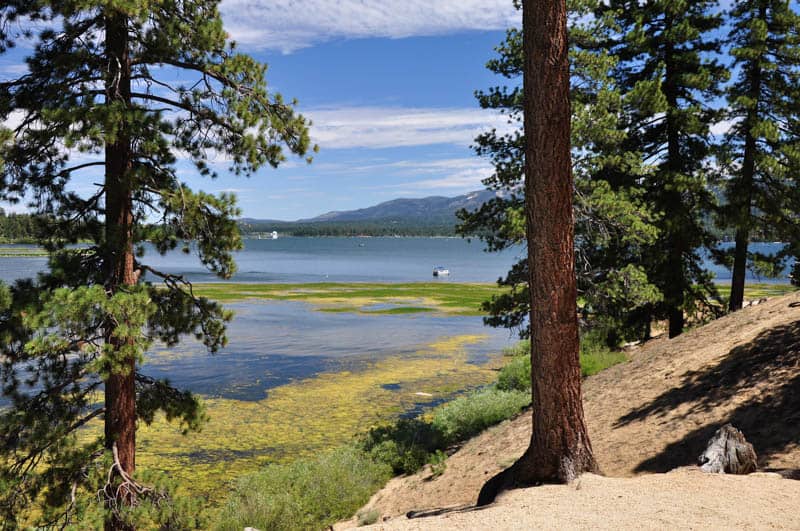 Beautiful Big Bear Lake is an year round resort area.