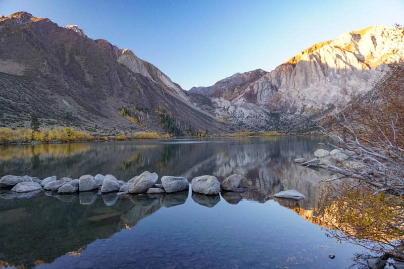 Convict Lake in the Eastern Sierra at Sunrise