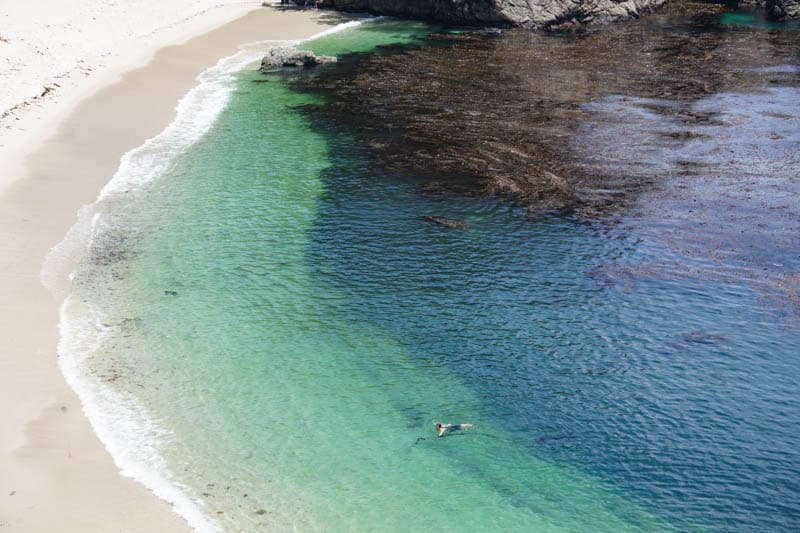 Gibson Beach at Point Lobos in Central California