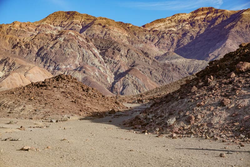 Scenery on Artist's Drive in Death Valley California