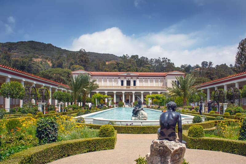 The Getty Villa in Los Angeles California