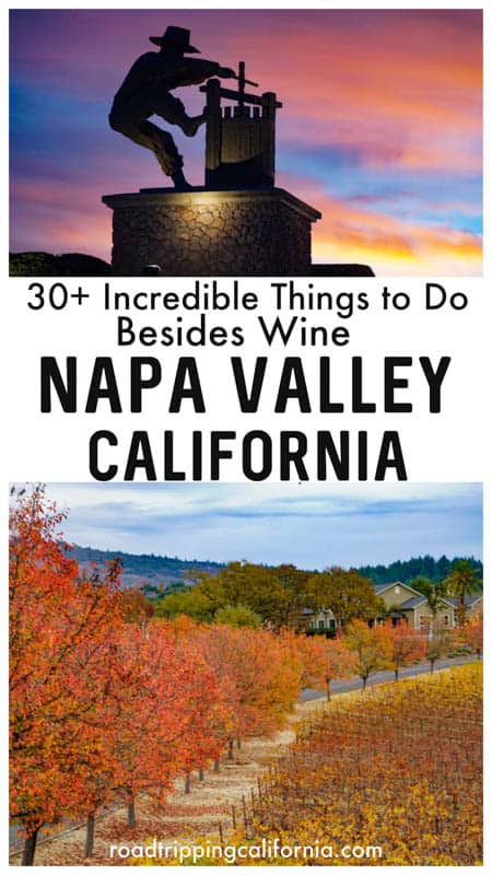 Discover all the fun things to do in Napa Valley other than wine! From fabulous food to art, theater, and historical landmarks, there's a lot to see and do in Napa Valley!