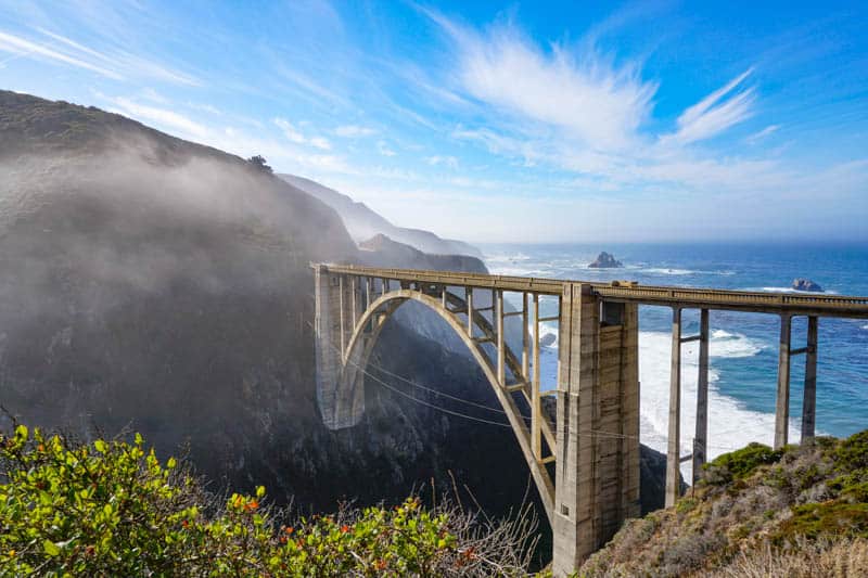 Bixby Creek Bridge is a must-stop spot on your Big Sur road trip in California