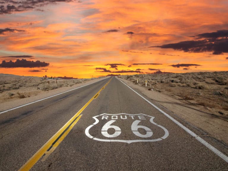 Route 66 at Sunset
