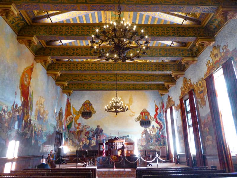 Mural Room Santa Barbara County Courthouse, Santa Barbara, California