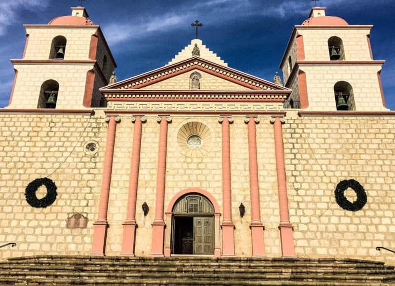 Old Mission Santa Barbara in Santa Barbara California