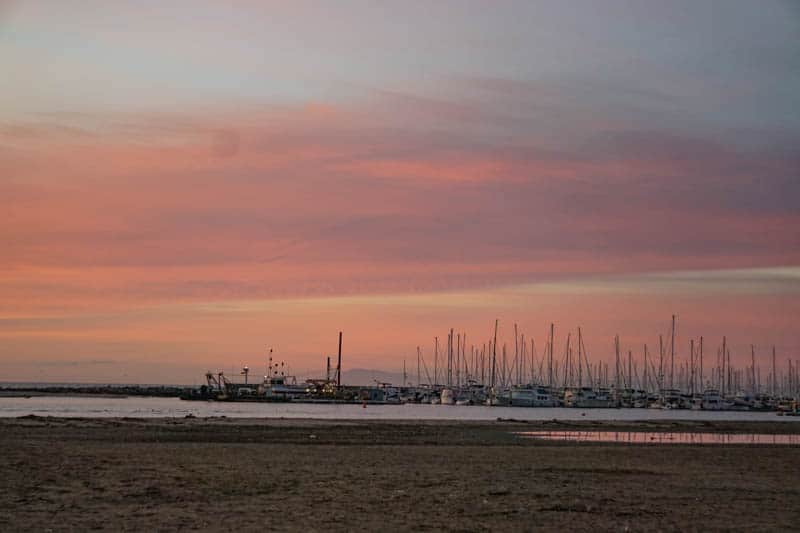 View from Cabrillo Boulevard Santa Barbara California