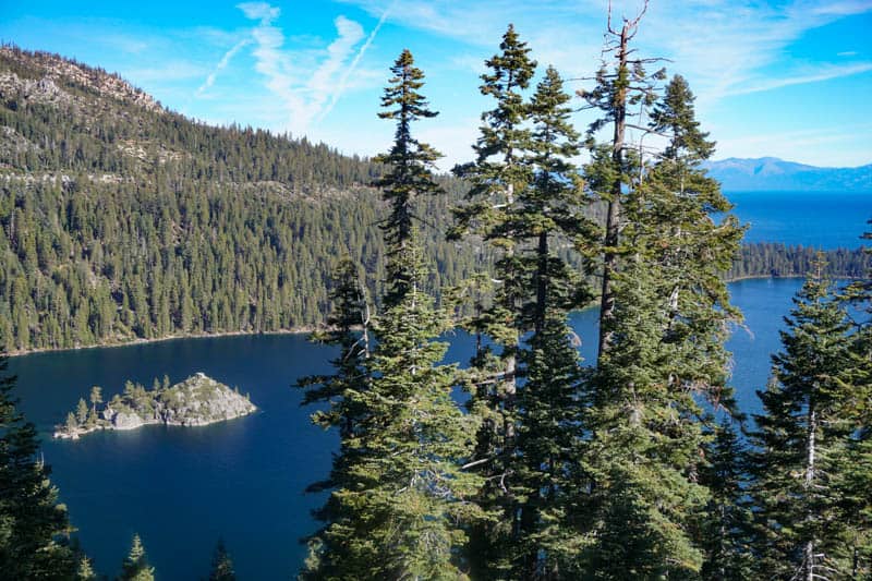 View from Inspiration Point Lake Tahoe California