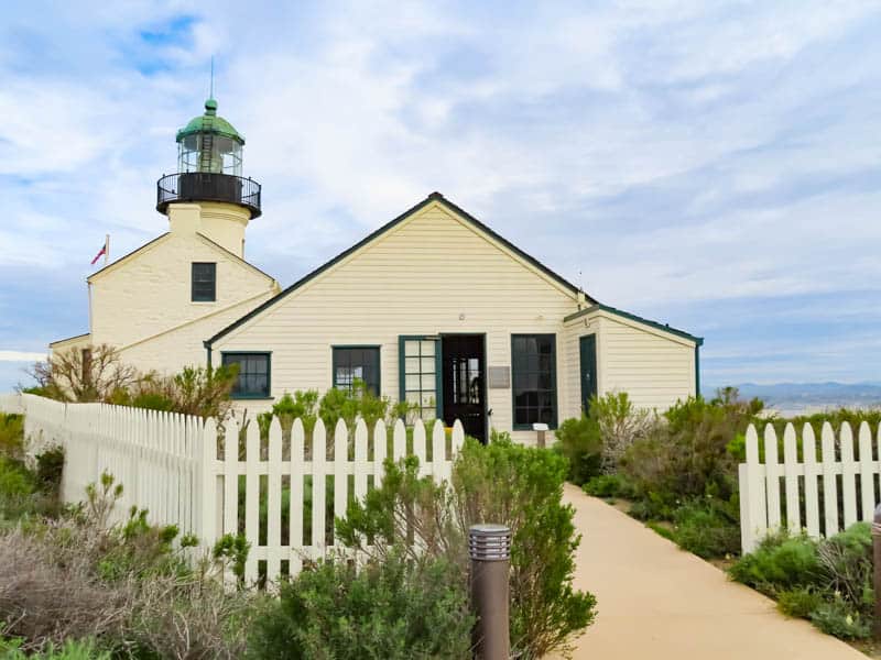 Old Point Loma Lighthouse at Cabrillo national Monument San Diego California