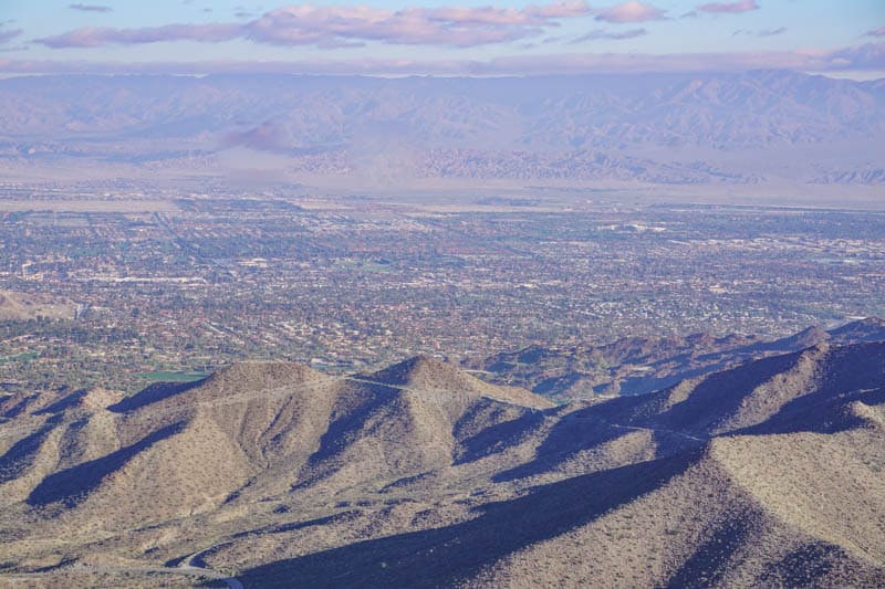 View from Coachella Valley Vista Point, Palms to Pines Scenic Byway, California