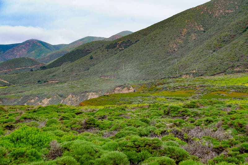 Big Sur hillsides California