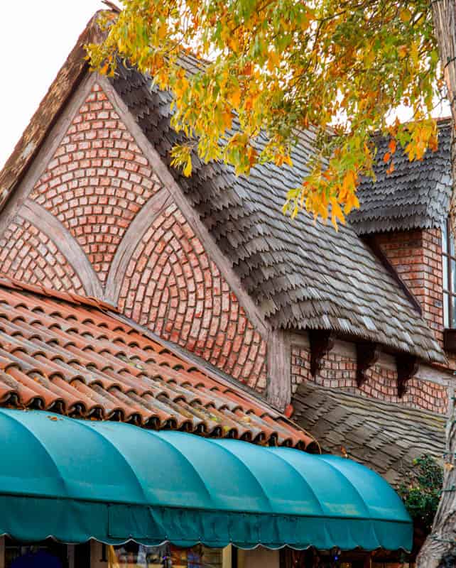 Architectural detail on a building in Solvang California