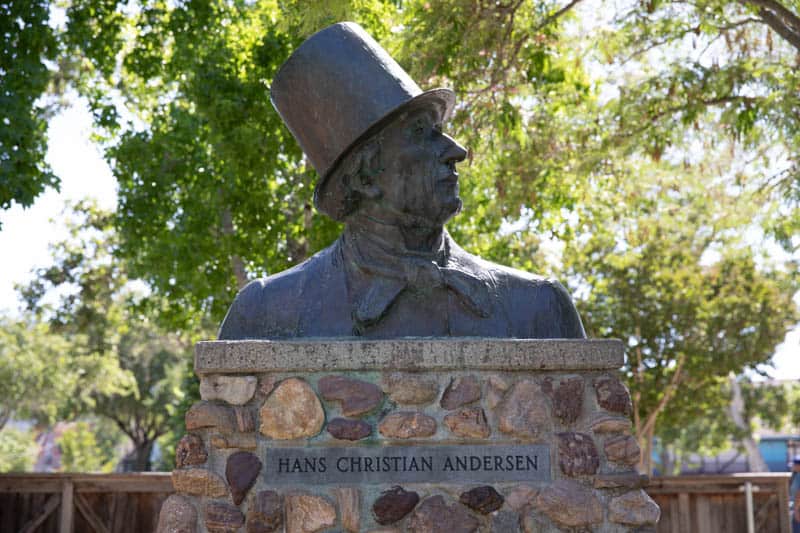 Hans Christian Andersen Bust in Solvang California