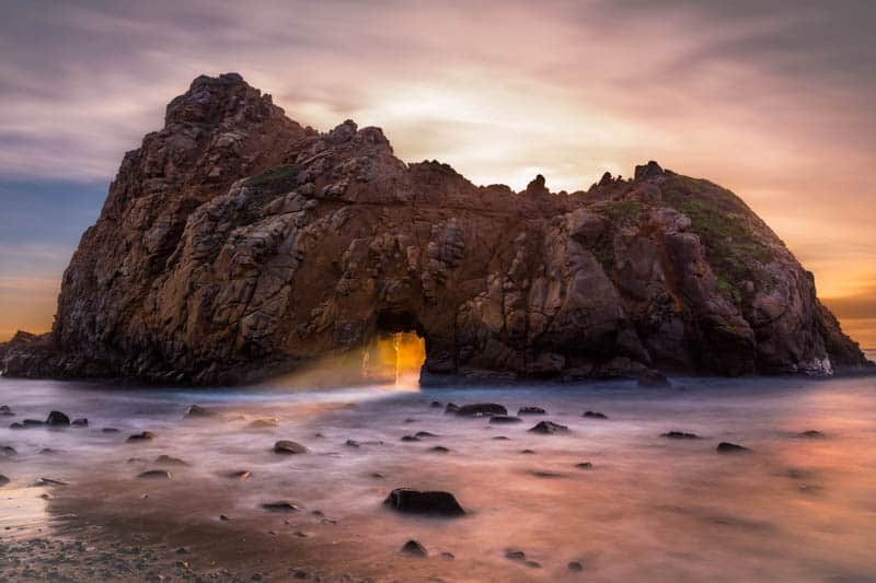 Pfeiffer Beach Big Sur Sunset 