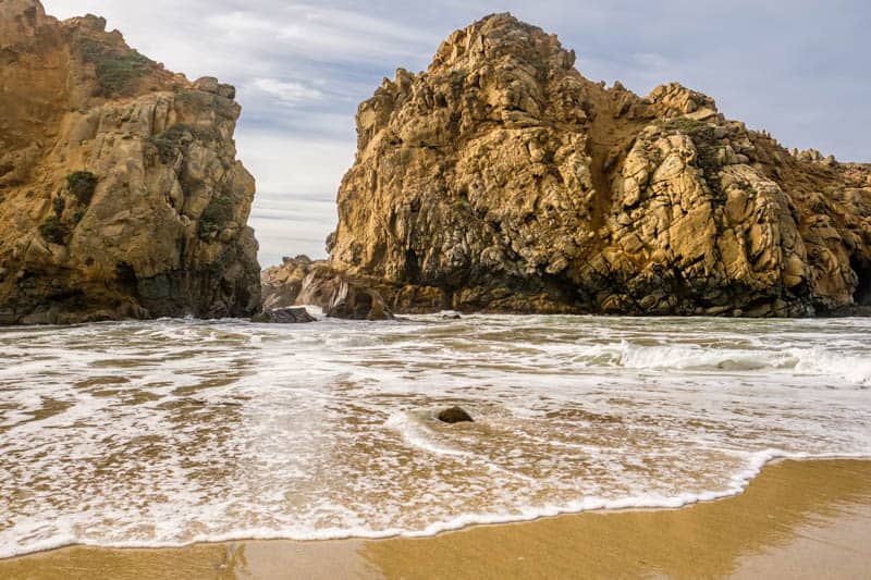 Sea stacks at Pfeiffer Beach in Big Sur