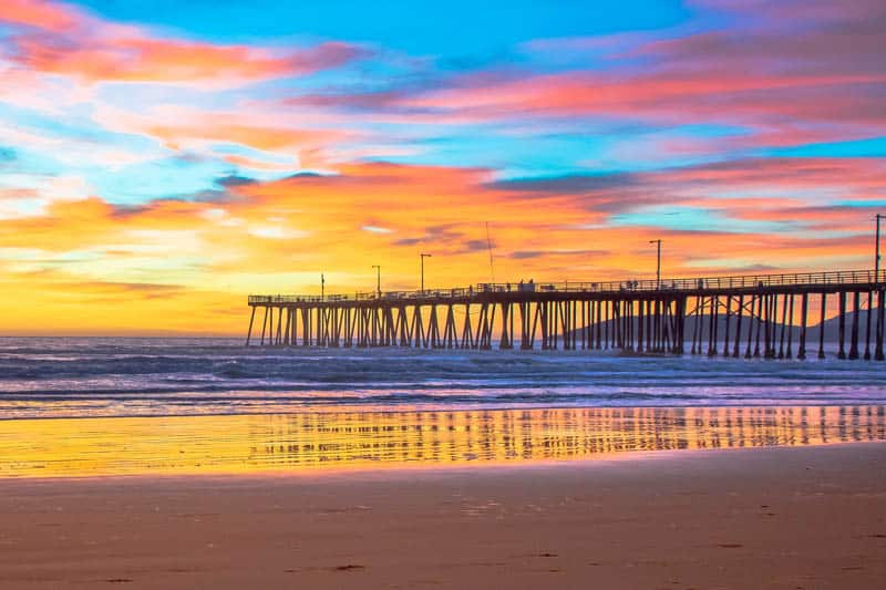 Sunset in Pismo Beach California