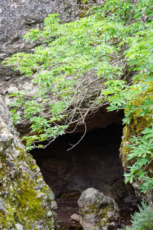 Small cave in Pinnacles National Park in Central California