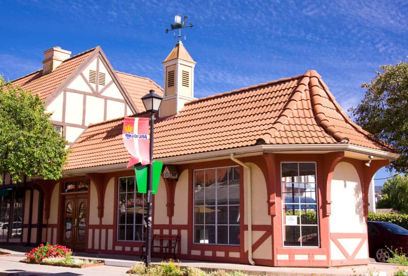 Beautiful Solvang in the Santa Ynez Valley of California