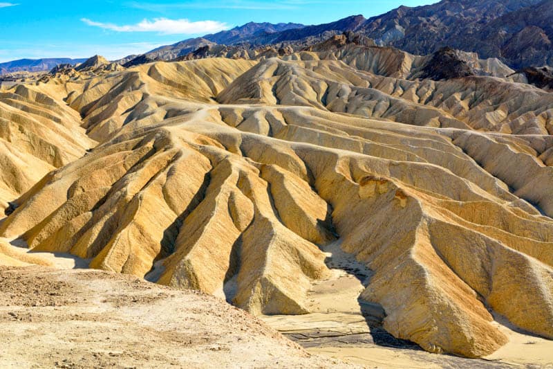 Badlands at Death Valley National Park in California