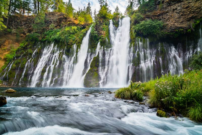 Burney Falls in McArthur-Burney Falls Memorial State Park is one of California's best waterfalls!