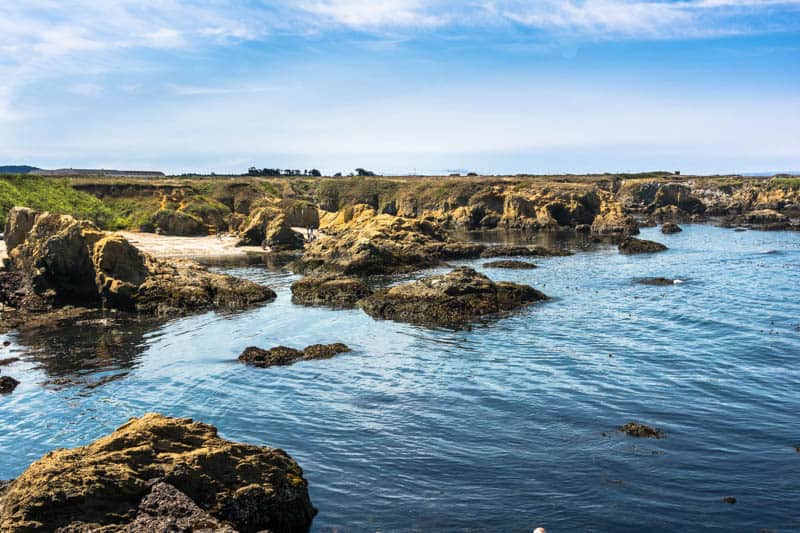 Rocky coastline at Fort Bragg California