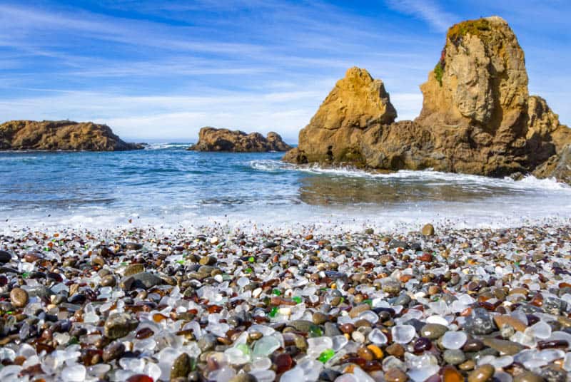 Glass pedal beach California, USA  Pretty landscapes, Glass beach