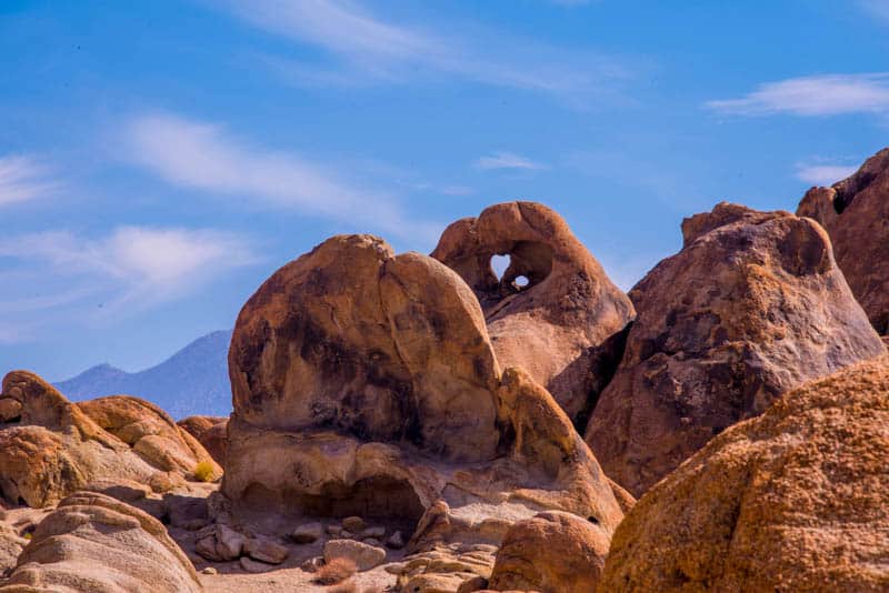 Hiking to Heart Arch in the Alabama Hills of California