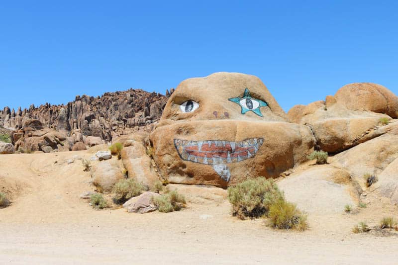 Miss Alabama, the painted rock in the Alabama Hills