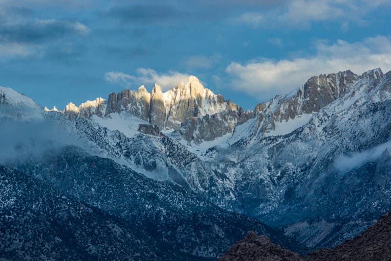 Mount Whitney in the Sierra Nevada of California