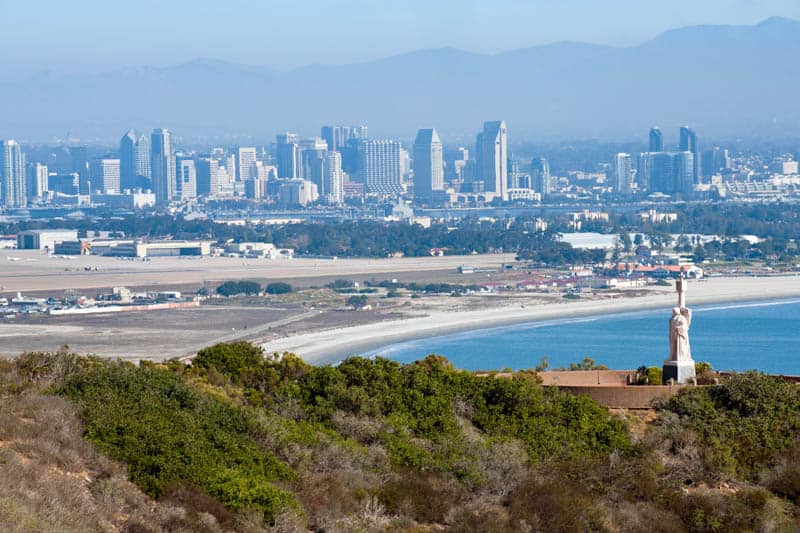View from Cabrillo National Monument in San Diego