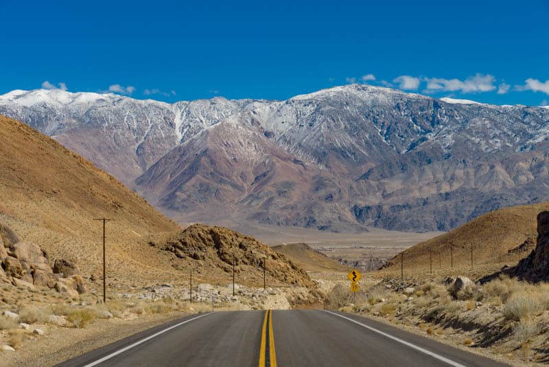 Whitney Portal Road in California