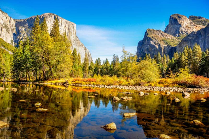 Yosemite National Park is one of the top romantic getaways in California! 