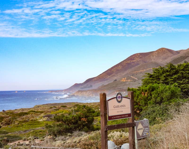 Garrapata State Park Sign