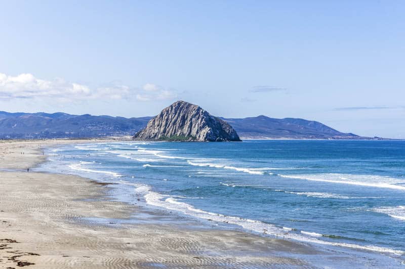 Morro Bay Beach in California