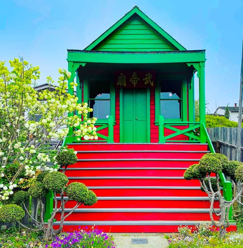 Temple of Kwan Tai in Mendocino California