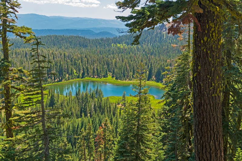 Crumbaugh Lake in Lassen Volcanic NP California