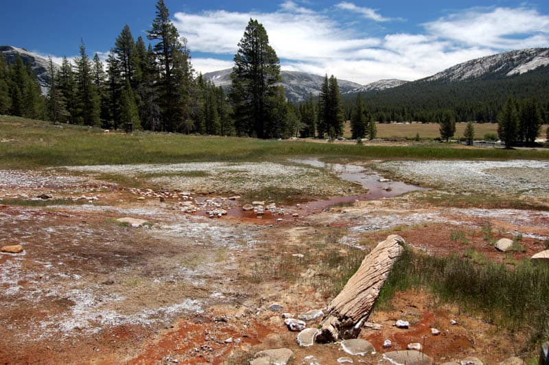 Trail to Soda Springs in Tuolumne Meadows California