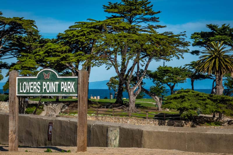 Lovers Point Park in Pacific Grove  CA