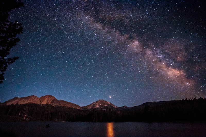Milky Way seen from Lassen Volcanic National Park in California