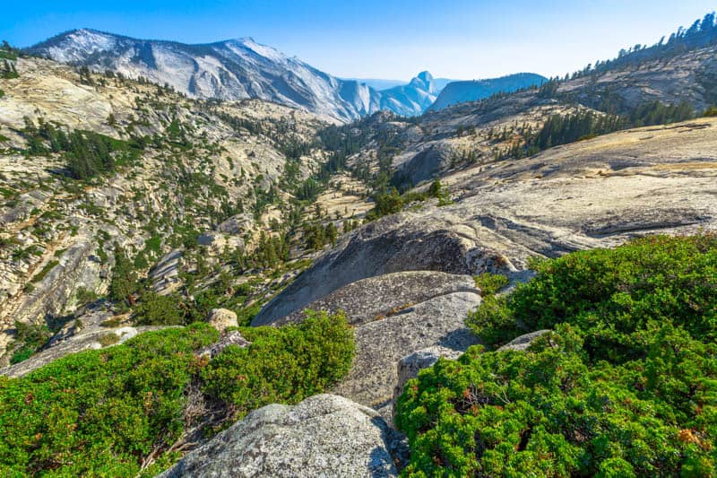 Views at Olmsted Point in Yosemite National Park California