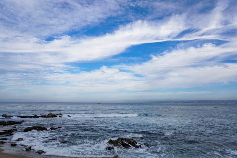 Dramatic seascape in Monterey California