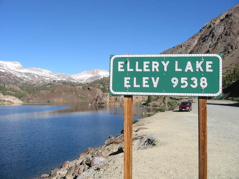 Ellery Lake along Tioga Road in California