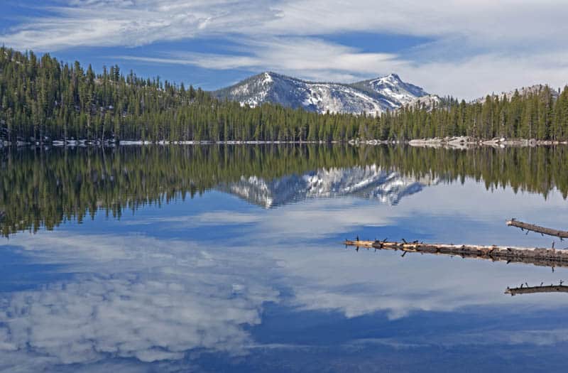 Beautiful Tenaya Lake in Yosemite National Park, California