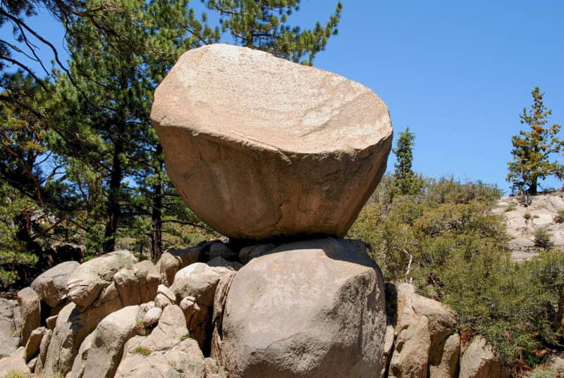 Balanced Rock at June Lake Village in California