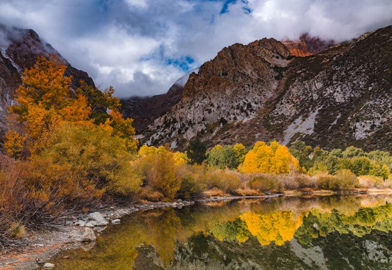 Parker Lake, California, in the fall