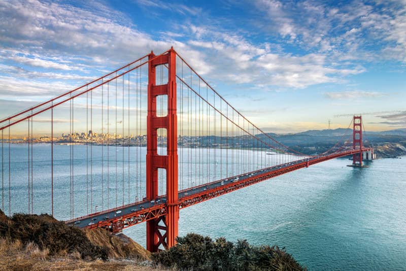 The Golden Gate Bridge in San Francisco, California