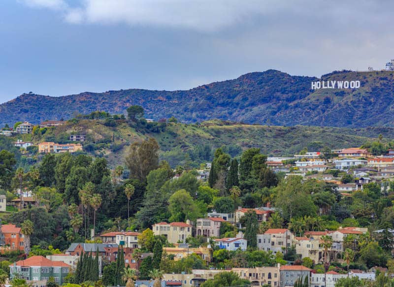 The Hollywood Sign in Los Angeles, California
