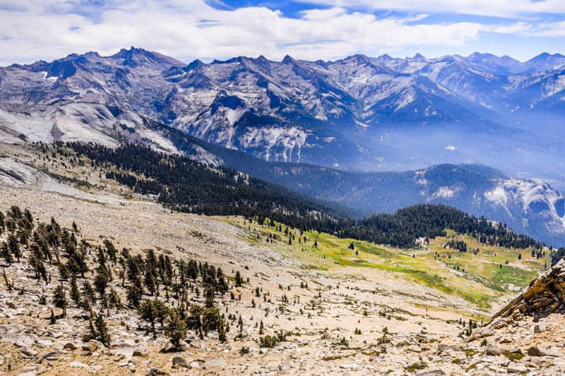 View from Alta Peak in Sequoia NP California